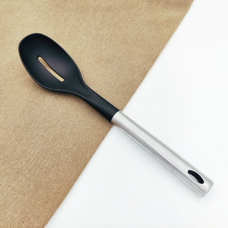 1Pc Plastic Non-stick Slotted Spatula