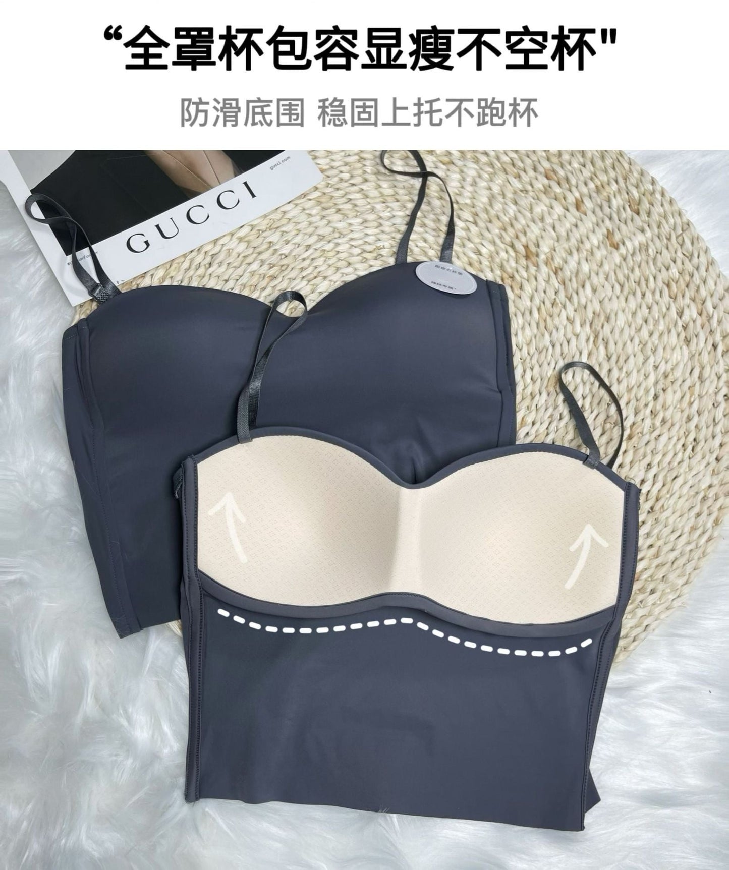 Imported High Quality Flower Design Foam Bra - Free Size(RANDOM COLOR)